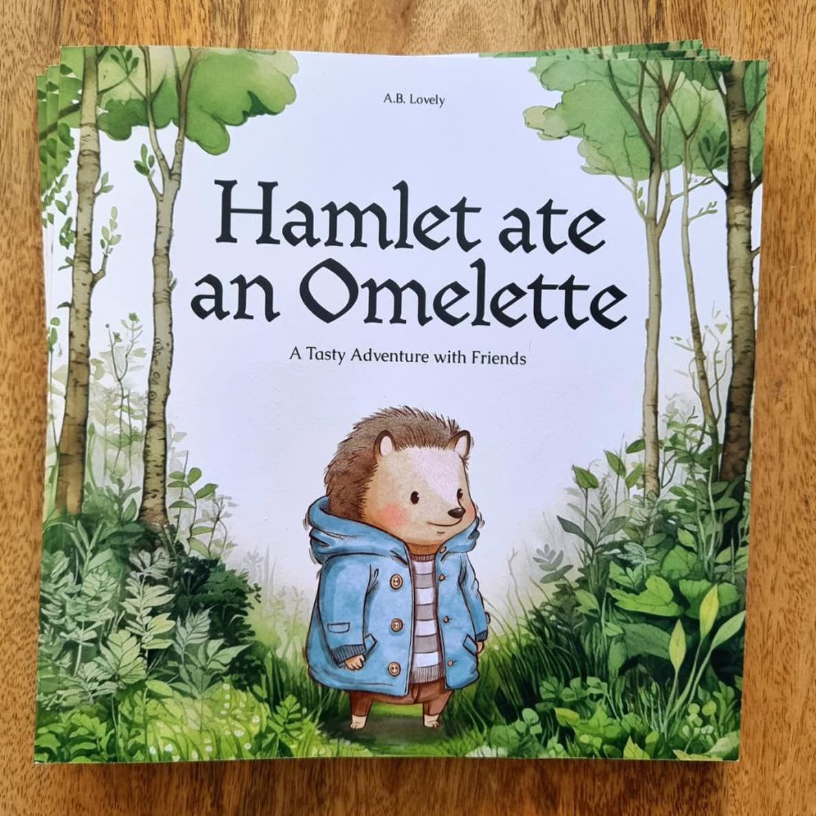 Hamlet Ate an Omelette — children's picture book cover