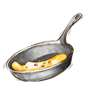Hamlet's omelette recipe frying pan